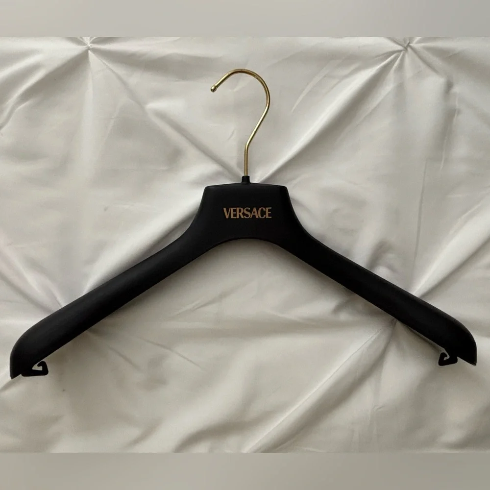 Versace Black Hanger with Gold Hook